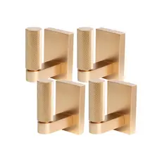 4x Cabides de Metal Para Closet e Banheiro Toalha Roupa Bolsa
