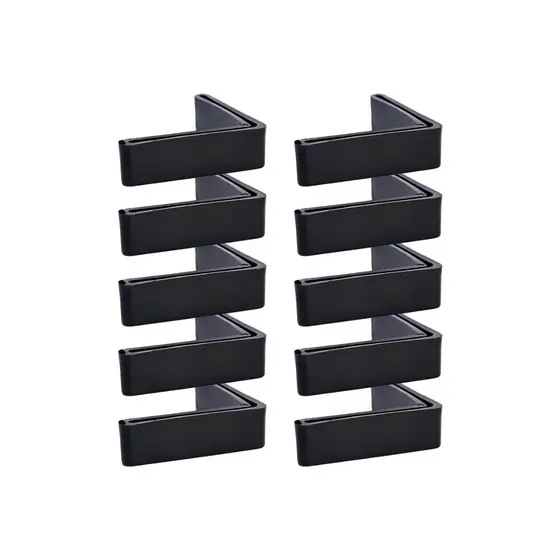 Sapata L 30x30mm Plastica Para Pe De Prateleira Kit 50 Pecas