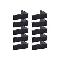 Sapata L 30x30mm Plastica Para Pe De Prateleira Kit 50 Pecas