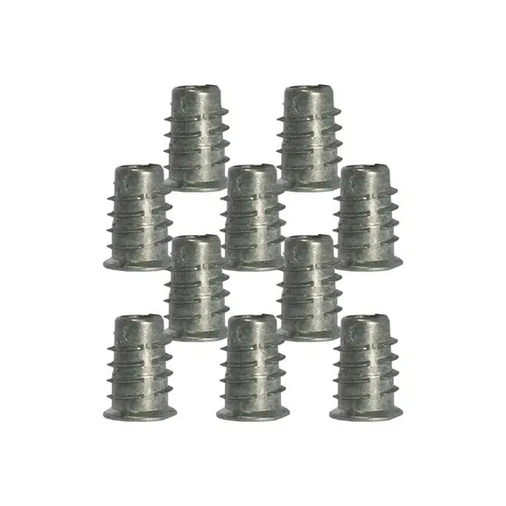 Porca Bucha Para Pe De Cama Box Rosca Madeira 5/16 - 40 Pçs