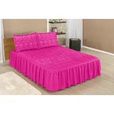 Roupa Jogo De Cama Casal PADRÃO Bordada 03 Peças Macio DIVA Matelasse VÁRIAS CORES