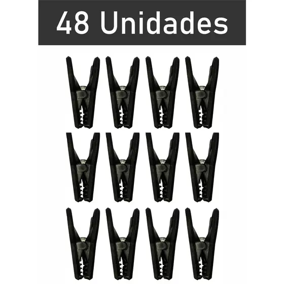 Prendedor de Roupas de Plástico kit 48 Unidades com Promoção - Super forte e resistente!