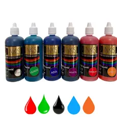 Kit 3 Tinta 120ml para caneta pincel e marcador de quadro branco conta gotas 120ml fácil aplicação