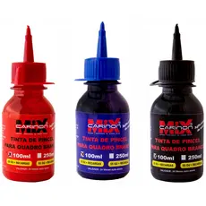 Kit 3 Tinta para pincel marcador de quadro branco - 100ml Carinon Mix