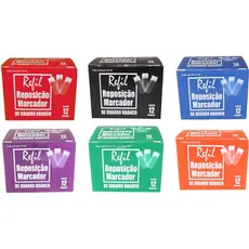 72 Recargas Refil Para Pincel De Quadro Branco Board Master Recarregável = 6 caixas com 12