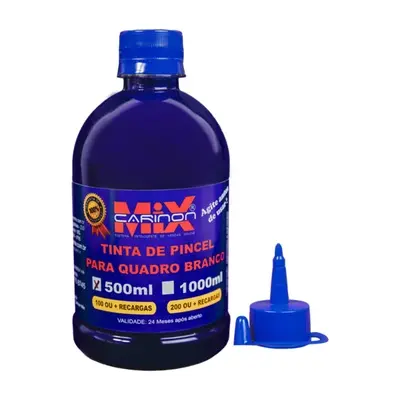 Tinta para marcador de quadro branco 500 ml Azul - Rende + de 100 recargas