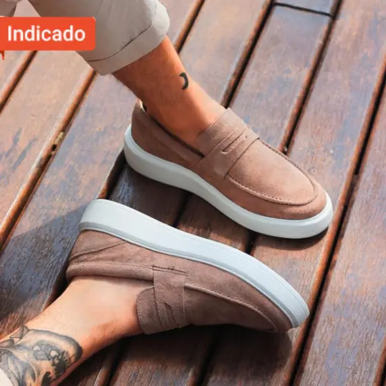 Tenis Sneakers Masculino Sola Alta Mocassim Loafer Premium Loafer Nobock