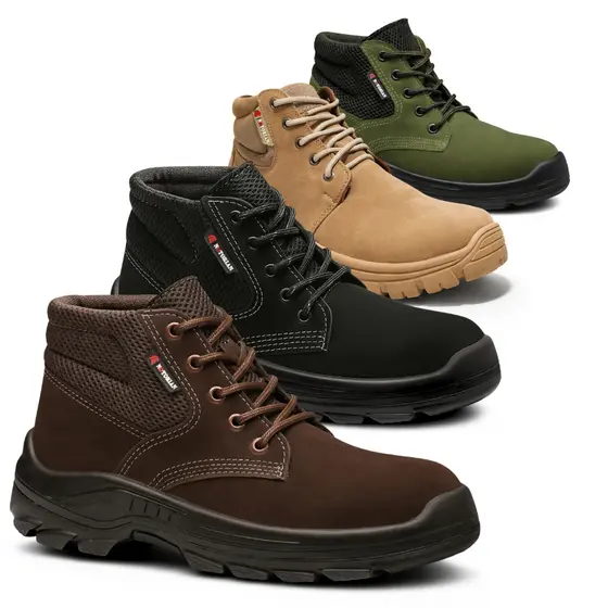 Bota Segurança Tenis Masculino Bico Redondo Coturno Adventure Cano Médio Cadarço Palmilha Confort