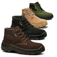 Bota Segurança Tenis Masculino Bico Redondo Coturno Adventure Cano Médio Cadarço Palmilha Confort