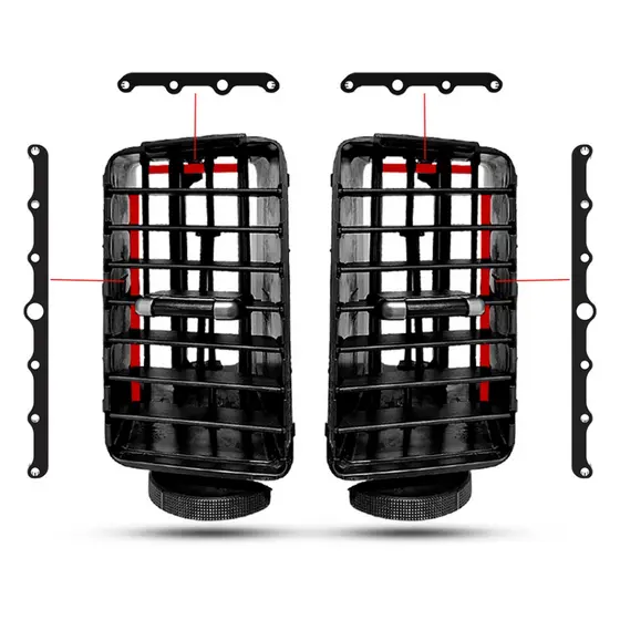 Kit Hastes Central Para Difusor De Ar Aletas Mitsubishi Pajero Full