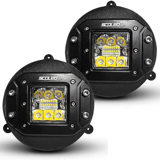 Par Farol e Suporte para Quadriciclo Can Am 400, 450, 500 e 570