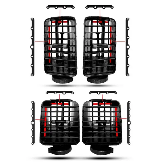 Kit Hastes Para Difusor De Ar Aletas Mitsubishi Pajero Full Completo