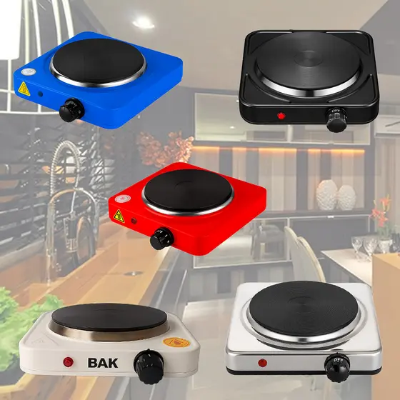 Fogão Elétrico de Mesa Um Prato Disco 110v ou 220v 1000w Portátil Fogareiro Acampamento