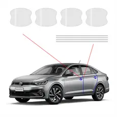 Kit Protetor De Maçaneta E Quina De Porta Vw Virtus Ppf