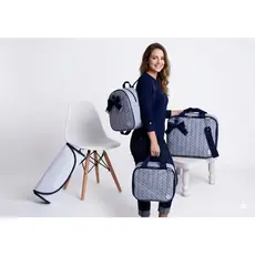 Kit De Bolsa Mala Maternidade Linho 4 Peças