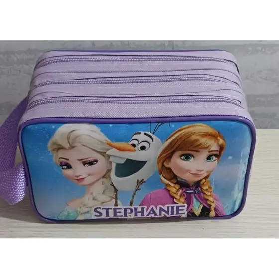 Estojo triplo Frozen