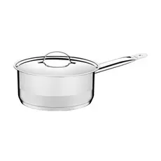 Panela Tramontina Professional em Aço Inox Fundo Triplo com Tampa Plana Detalhe Satinado 20 cm 2,9 L
