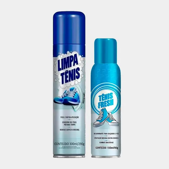 Limpa Tenis e Tenis Fresh Desodorante Petroplus Kit Cuidado