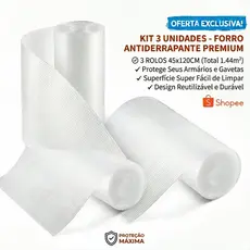 Kit 3 Forros De Gaveta Armário Cozinha Antiderrapante Eva 45x120cm Recortável Impermeável