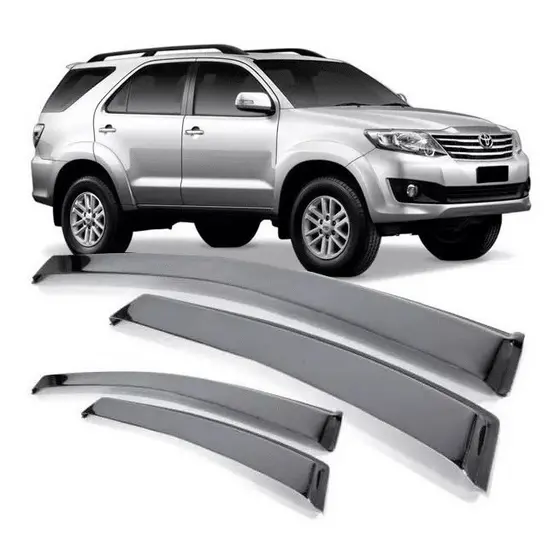 Calha De Chuva Defletor Chuva Hilux Sw4 2005 A 2015 4 Portas Fume Tiger TY3660
