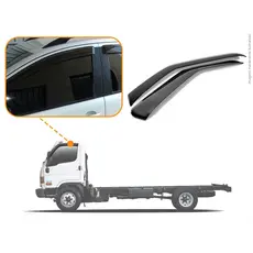 Calha De Chuva Defletor Hyundai Hd 78 2 Portas Acrílico Fume Ecoflex 16.016A