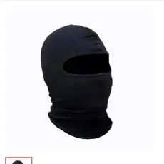 balaclava touca ninja gorro p/ frio cor preta tamanho único 96.5 algodão e 3.5 elastano