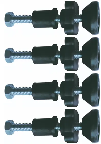 4 Manipulo P/ Fixacao Por Pressao p/ Grade cerca Portao Pet 4 Pcs - CSKMAN