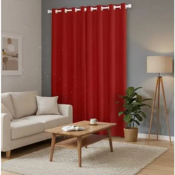 Cortina Para Sala ou Quarto 3mX2,80cm em Oxford com Ilhos Para Varão