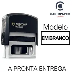 CARIMBO AUTOMÁTICO - ESCRITA EM BRANCO - Medida: 38x14cm