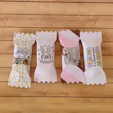 Bala Personalizada de Páscoa com Logo | Mimo para Cliente | Brinde para Pedido | 50 ou 100 Un
