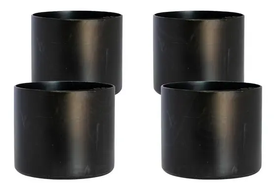 4 Unidades Ponteira Pé De Mesa Tubular C/ Tampo De Granito