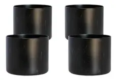 4 Unidades Ponteira Pé De Mesa Tubular C/ Tampo De Granito