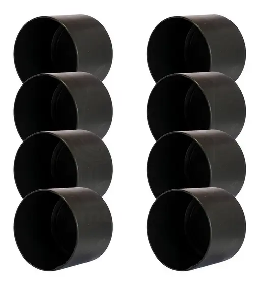 Ponteira Pé De Mesa Tubular Externa C/ Tampo De Granito 8 Pc
