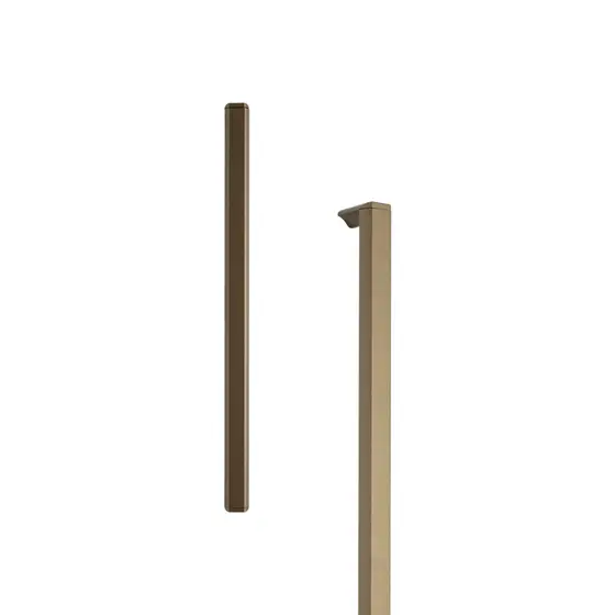 Puxador Slim Gaveta De Armario Moveis Aluminio Round 352mm