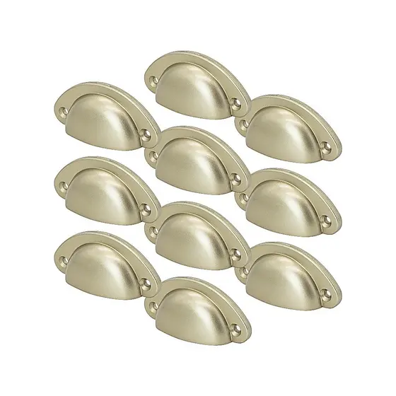 Kit 10 Puxadores Concha Para Moveis Armários Gavetas Colonial 64mm