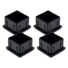 Kit 4 Ponteiras Internas Tubo Metalon 30x30 Pes De Cadeira