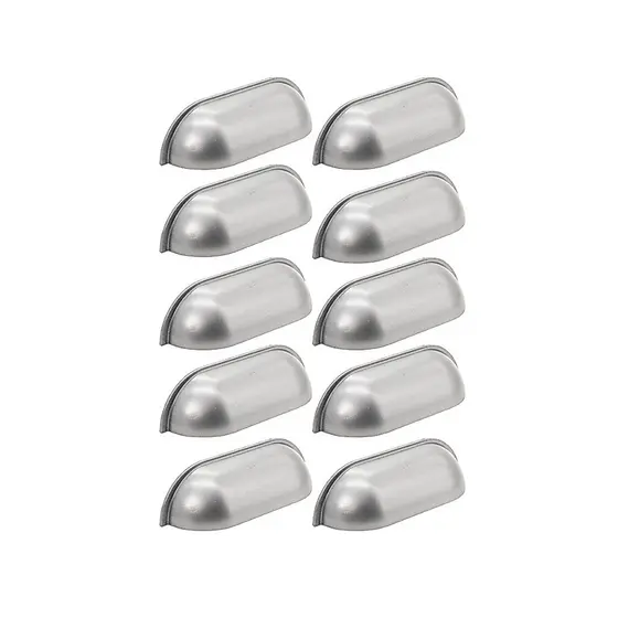 Kit Com 15 Puxadores Concha Para Armário Móveis Modelo Gales 64mm