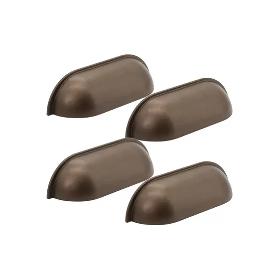4 Peças Puxadores Para Cômoda Gaveteiro Aparador Gales Concha 64mm
