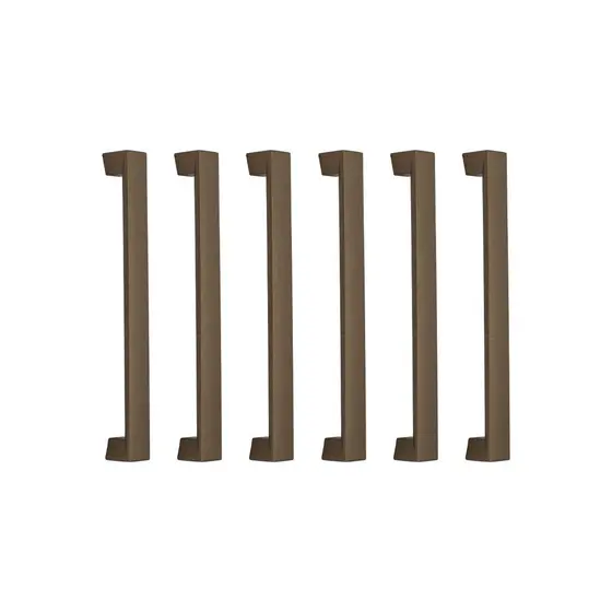 6 Uni Puxador Armário Cozinha Banheiro Lavanderia 192mm 323 Abs
