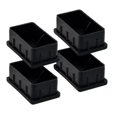 4 Tampa Ponteira Interna Pead Metalon Retangular 50 x 30 mm