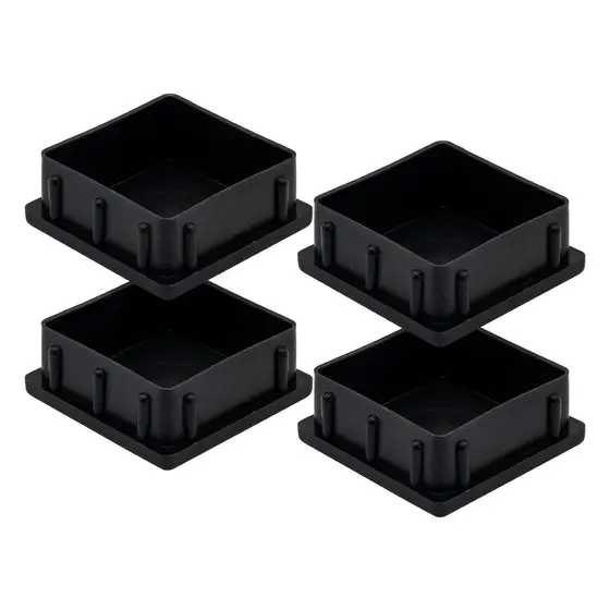 Kit 4 Ponteiras Interna Tampa Perfil Metalon 50x50 Quadrada
