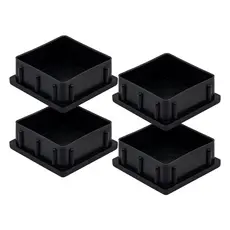 Kit 4 Ponteiras Interna Tampa Perfil Metalon 50x50 Quadrada