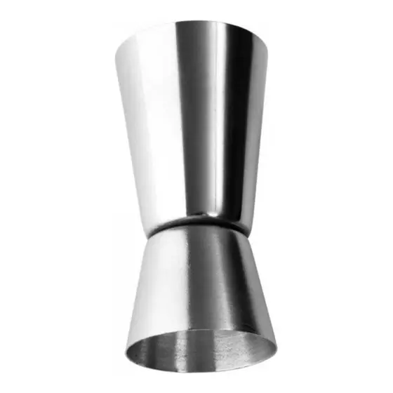 DOSADOR DUPLO AÇO INOX BEBIDAS DRINKS 25 ML E 50 ML