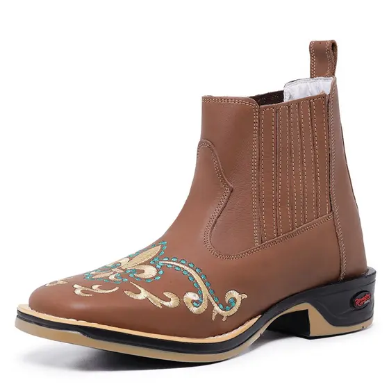 Bota Cano Curto Texana Feminina Lançamento Country