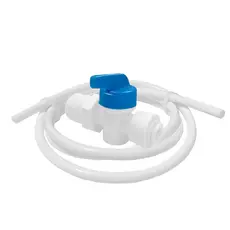 Registro Plastico 1/2 P/ Filtro De Agua + 2mt Mangueira 1/4