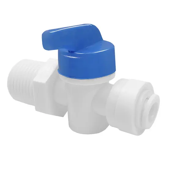 Registro Plástico Para Filtro De Agua Mangueira 1/4 Rosca 1/2