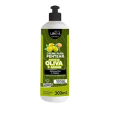 Creme de Pentear Azeite de Oliva + Argan 300ml Reparação e Força Para os Cabelos