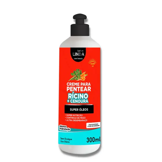 Creme de Pentear Rícino e Cenoura Super Óleos 300ml