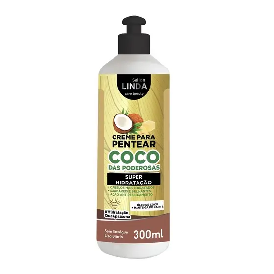 Creme de Pentear Poderosas Oleo de Coco + Manteiga de Karite