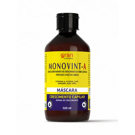 Máscara Monovint-A 500ml Fortalecimento e Brilho Crescimento Capilar Saudável